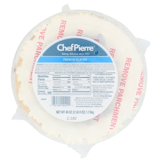 Chef Pierre 10 Inch Gourmet French Silk Pie, 4 x 2.5 lb Case - DOT product image 2