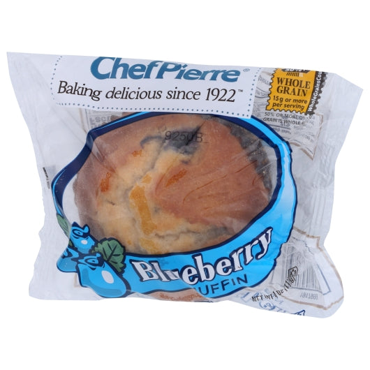 Chef Pierre INDIVIDUALLY WRAPPED Blueberry Whole Grain Muffin, 24 x 4 oz Case - DOT product image 2