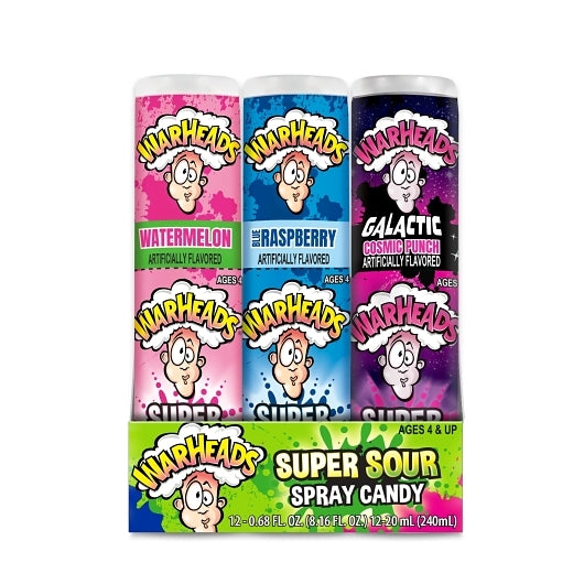 Warheads Super Sour Spray Candy, 24 x 12 x 0.68 fl oz Case - DOT product image 4