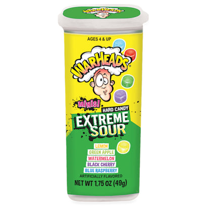 Warheads Extreme Sour Hard Candy Minis, 8 x 18 x 1.75 oz Case - Candy & Confections