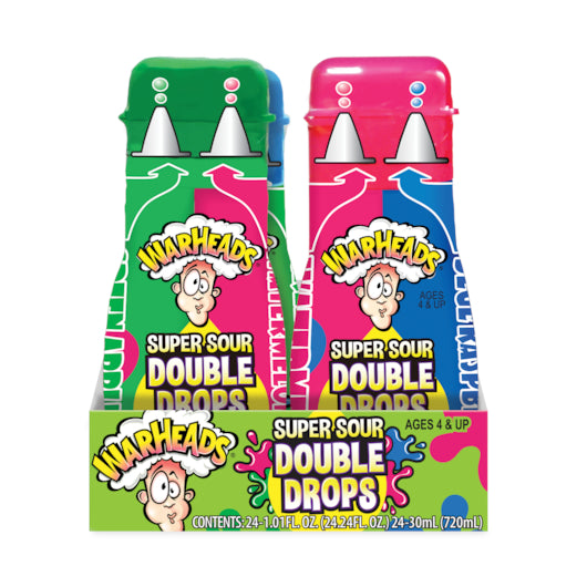 Warheads Super Sour Double Drops, 8 x 24 x 1.01 fl oz Case - DOT product image 3