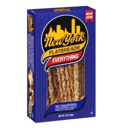 B & G Everything FLATBREAD, 1 x 5 lb Case - Bakery & Desserts