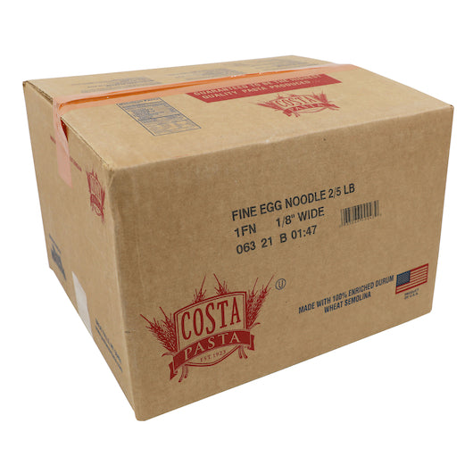 Costa Egg Noodle Fine 1/8" Wide, 2 x 5 lb Case - DOT product image 6