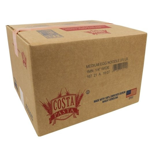 Costa Egg Noodle Medium 1/4 Inch Wide, 2 x 5 lb Case - DOT product image 7