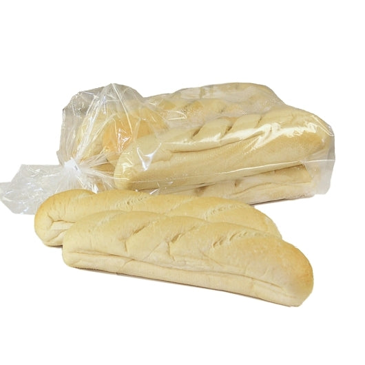 Sub Express Par-Baked White Sub Roll, 8 x 6 ct Case - Breads, Rolls & Buns