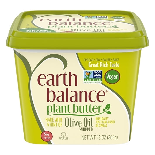 Earth Balance Extra Virgin Olive Oil Buttery Spread, 6 x 13 oz Case - Condiments & Sauces