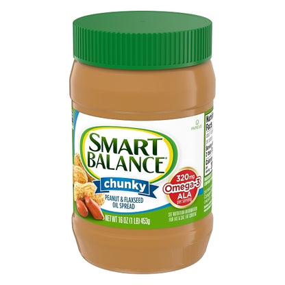 Smart Balance RICH ROAST CHUNKY PEANUT BUTTER, 12 x 16 oz Case - DOT product image 3