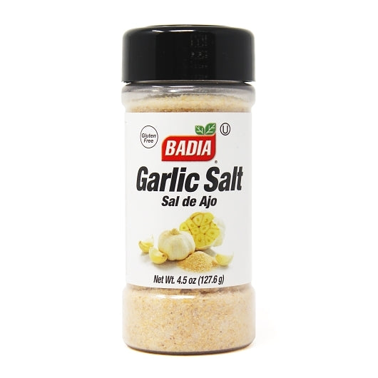 Badia Garlic Salt, 8 x 4.5 oz Case - Spices Seasonings