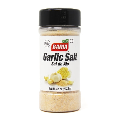 Badia Garlic Salt, 8 x 4.5 oz Case - Spices Seasonings