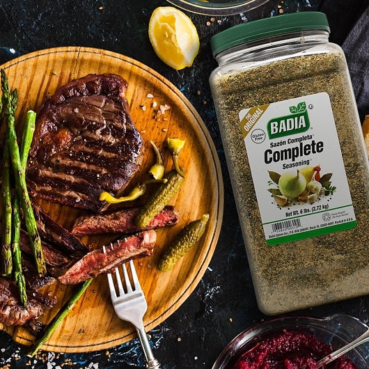 Badia Complete Seasoning, 4 x 6 lb Case - Alternate product angle or state