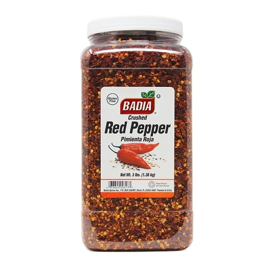 Badia Crushed Red Pepper, 4 x 3 lb Case - Spices Seasonings