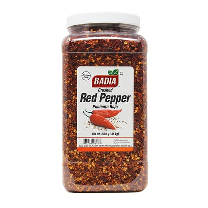 Badia Crushed Red Pepper, 4 x 3 lb Case - Spices Seasonings