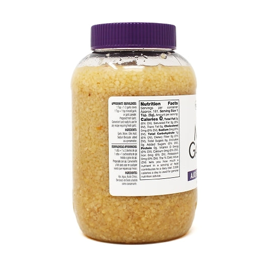 Badia MINCED garlic IN WATER, 6 x 32 oz Case - Alternate product angle or state