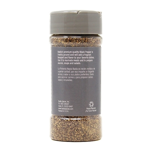 Badia Ground Black Pepper, 8 x 2 oz Case - Alternate product angle or state