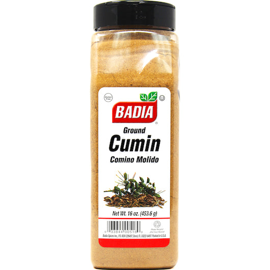 Badia Ground Cumin Seed, 6 x 16 oz Case - Spices Seasonings