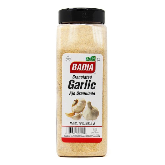 Badia Granulated Garlic, 6 x 1.5 lb Case - Spices Seasonings