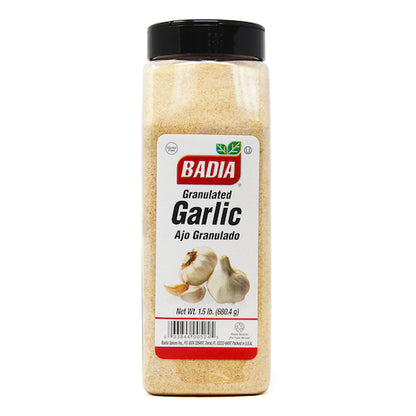 Badia Granulated Garlic, 6 x 1.5 lb Case - Spices Seasonings