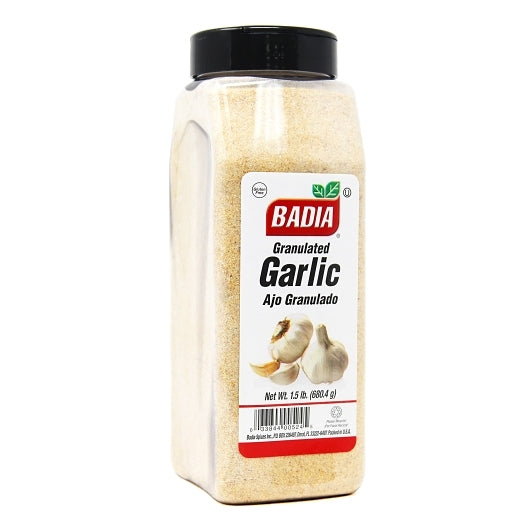 Badia Garlic Granulated, 6 x 1.5 lb Case - Alternate product angle or state
