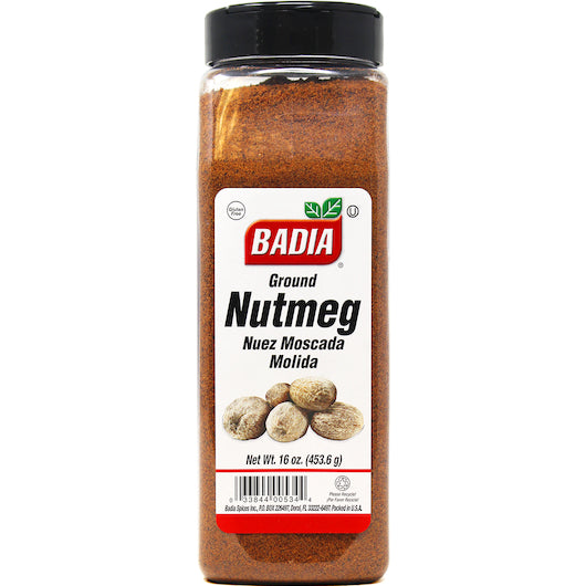 Badia Ground Nutmeg, 6 x 16 oz Case - Spices Seasonings