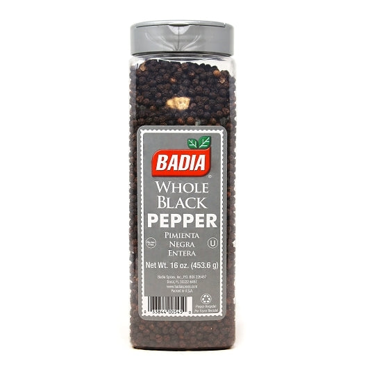 Badia Whole Black Pepper, 6 x 16 oz Case - DOT product image 2
