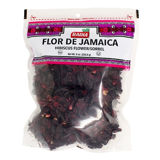 Badia Flor De Jamaican (Hibiscus Flowers), 12 x 8 oz Case - Spices Seasonings