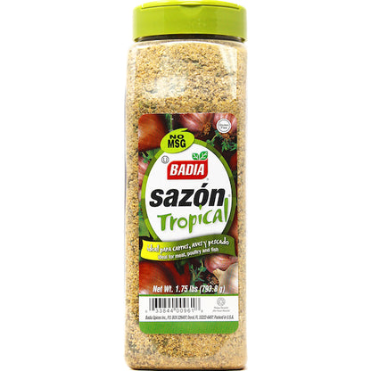 Badia Sazon Tropical Seasoning, 6 x 1.75 lb Case - Spices Seasonings