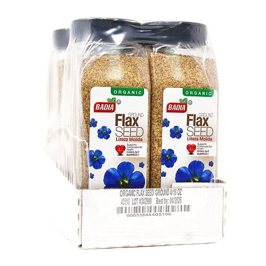 Badia ORGANIC FLAX SEED GROUND, 4 x 16 oz Case - DOT product image 8