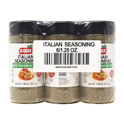 Badia Italian Seasoning, 6 x 1.25 oz Case - Alternate product angle or state