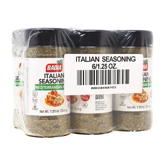 Badia Italian Seasoning, 6 x 1.25 oz Case - Alternate product angle or state
