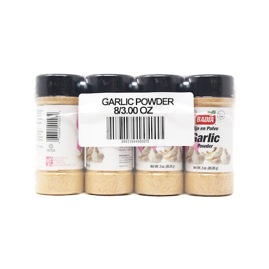 Badia Garlic Powder, 8 x 3 oz Case - Alternate product angle or state