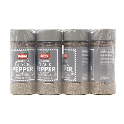 Badia Ground Black Pepper, 8 x 2 oz Case - Alternate product angle or state