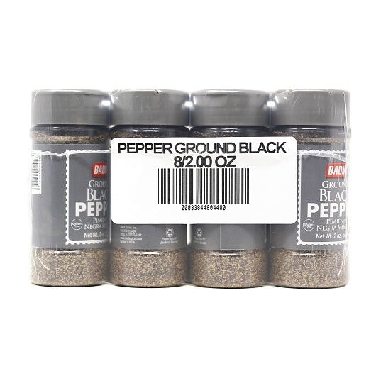 Badia Ground Black Pepper, 8 x 2 oz Case - Alternate product angle or state
