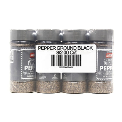 Badia Ground Black Pepper, 8 x 2 oz Case - Alternate product angle or state