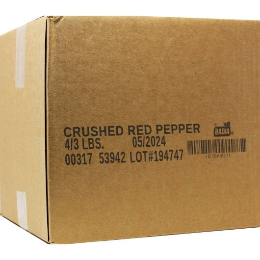 Badia Crushed Red Pepper, 4 x 3 lb Case - Spices Seasonings