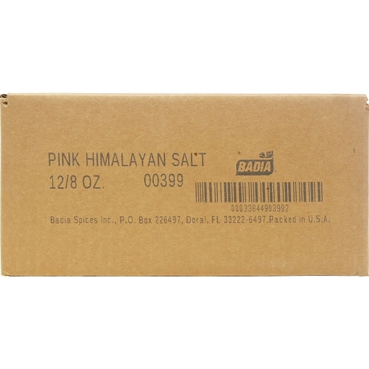 Badia Pink Himalayan Salt, 12 x 8 oz Case - Alternate product angle or state