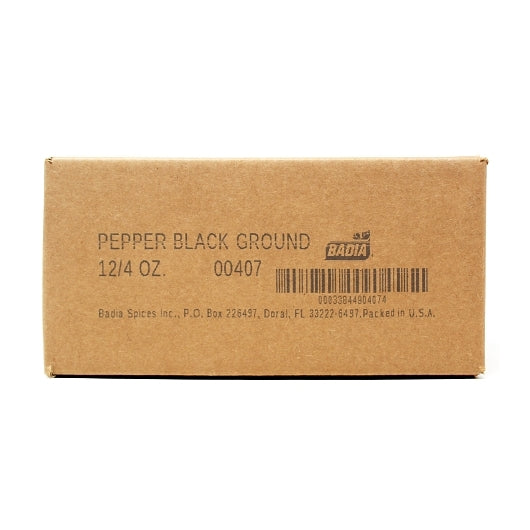 Badia Ground Black Pepper Cans, 12 x 4 oz Case - Alternate product angle or state