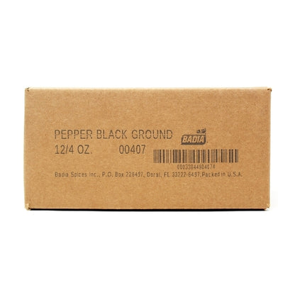 Badia Ground Black Pepper Cans, 12 x 4 oz Case - Alternate product angle or state