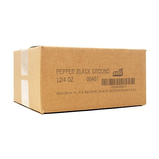 Badia Ground Black Pepper Cans, 12 x 4 oz Case - Alternate product angle or state