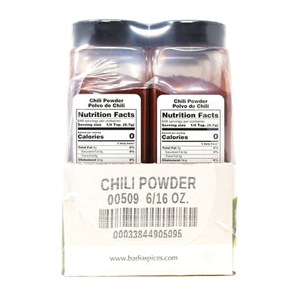 Badia Chili Powder, 6 x 16 oz Case - Alternate product angle or state