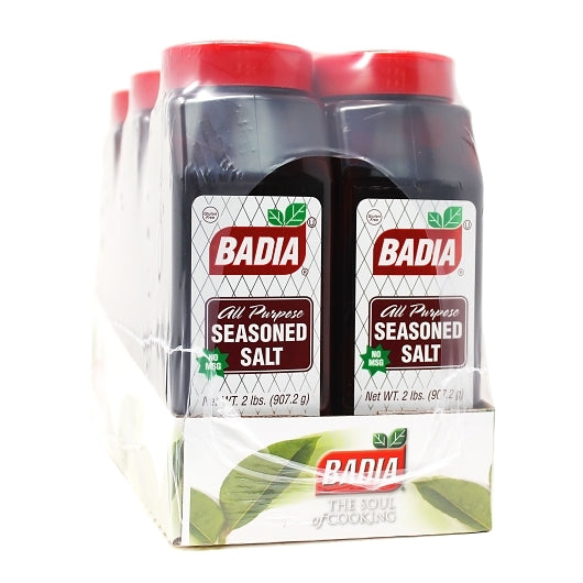 Badia Seasoned Salt, 6 x 2 lb Case - Alternate product angle or state