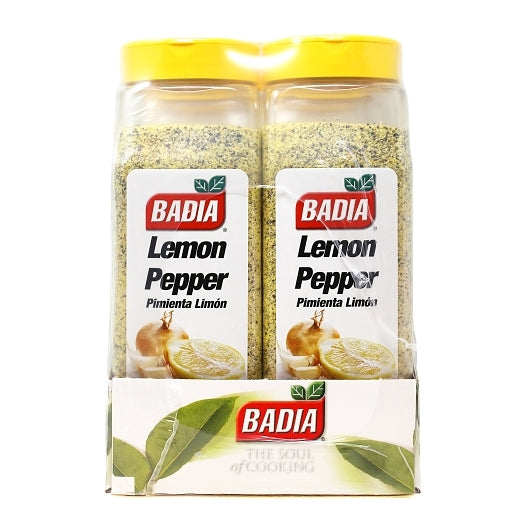Badia Lemon Pepper, 6 x 1.5 lb Case - Alternate product angle or state