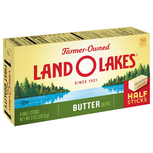 Land O Lakes Half Stick Salted Butter, 12 x 8 oz Case - DOT product image 3
