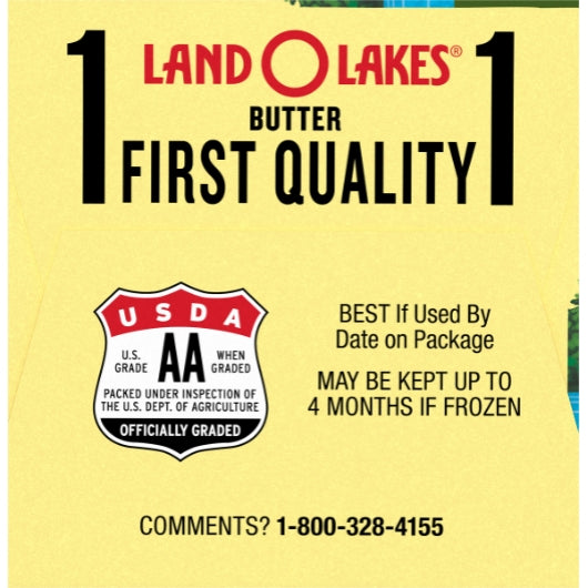 Land O Lakes Salted Butter Stick, 36 x 1 lb Case - DOT product image 2