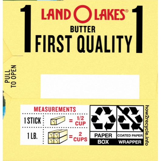 Land O Lakes Salted Butter Stick, 36 x 1 lb Case - DOT product image 3