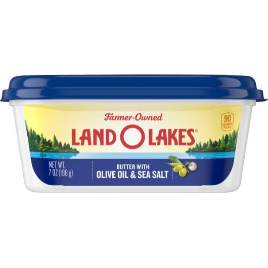 Land O Lakes Butter With Olive Oil & Sea Salt, 12 x 7 oz Case - Condiments & Sauces