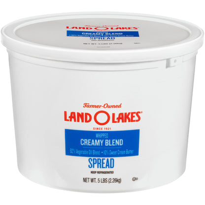Land O Lakes Salted Whipped Creamy Blend Spread, 2 x 5 lb Case - Cheese & Dairy