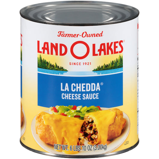 Sauce La. Cheddar Lachedda Cheese Sauce, 6 x 6.62 lb Case - Condiments & Sauces