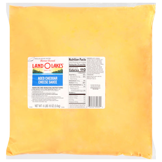 Trans Fat Free Aged Cheddar Cheese Sauce, 6 x 106 oz Case - Condiments & Sauces