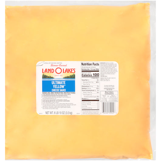 Land O Lakes Ultimate Yellow Cheese Sauce, 6 x 106 oz Case - Condiments & Sauces