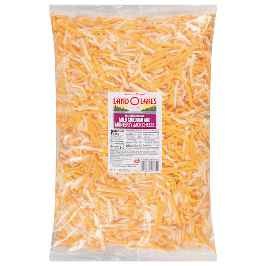 Land O Lakes Feather Shred Monterey Jack & Mild Cheddar Blend, 4 x 5 lb Case - DOT product image 3
